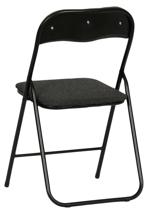 Klapstol polstret grå/sort - DAY